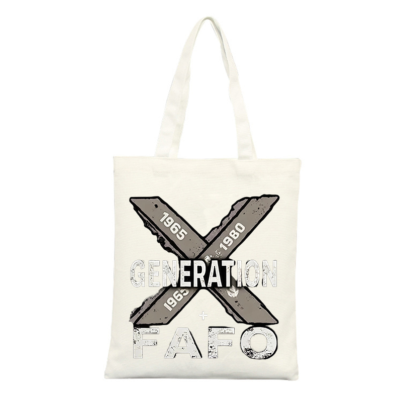 Women X Bags - Bolsa de Lona con Estampado Gráfico