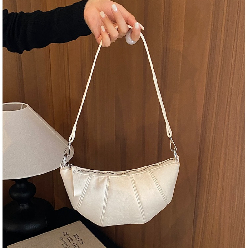 Half Moon Crescent - Bolsos de hombro semicirculares de PU