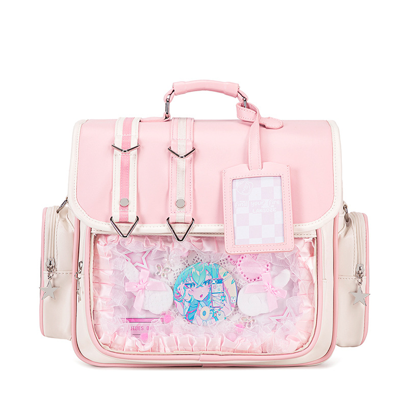 Women Handheld Bags - Mochila escolar japonesa para chicas jóvenes,