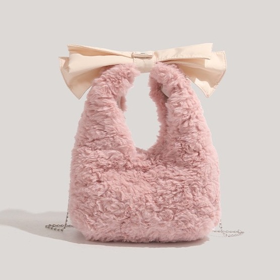 Women Bags Wholesale - Bolso de Mano de Peluche con