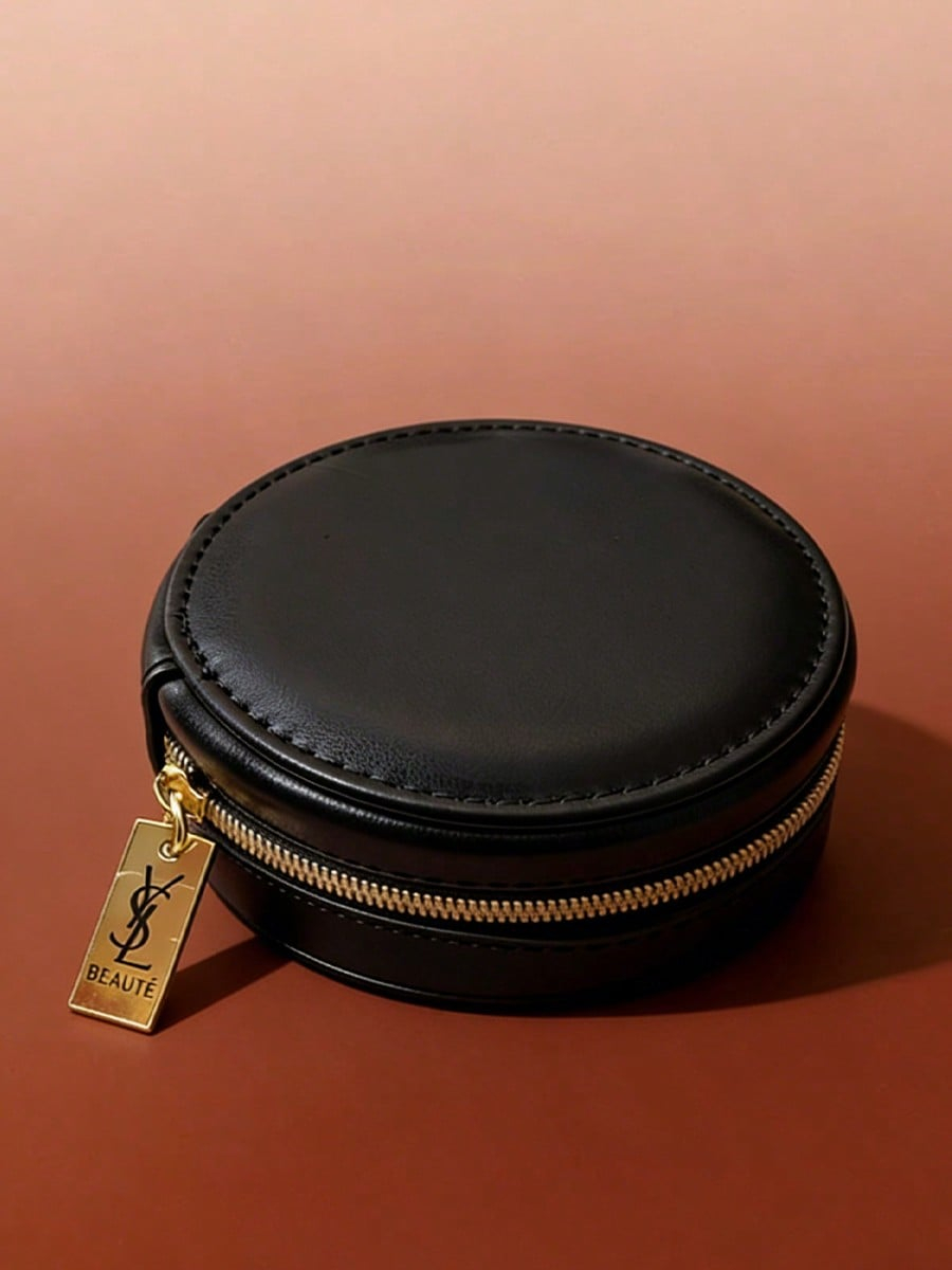 Women Bags Ysl - Bolsa de Cosméticos Multifuncional Redonda Negra