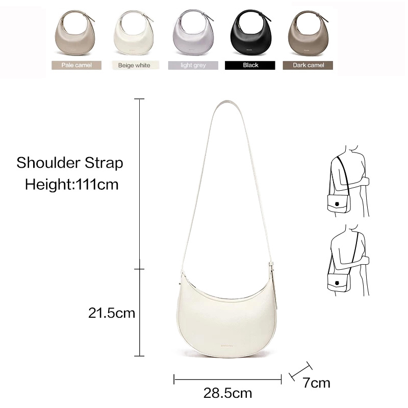 Bolso de Hombro de Cuero PU Ma - Half Moon Crescent reseña y precio