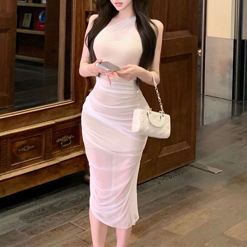 Elegante Vestido Midi de Gasa  - Women X Bags reseña y precio