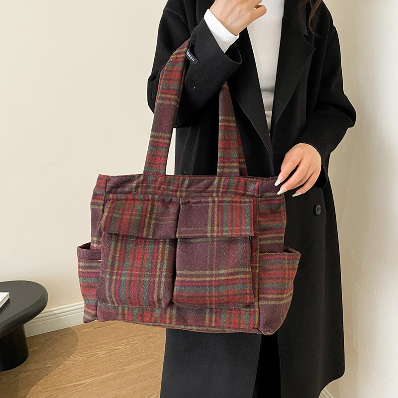 Bolsos de mano de lana de cord - Women Handheld Bags reseña y precio