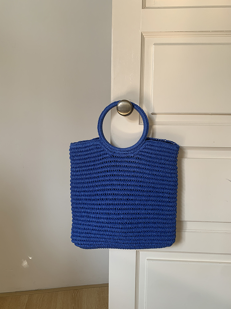 Bolso de mano de paja tejido a - Women Handheld Bags reseña y precio