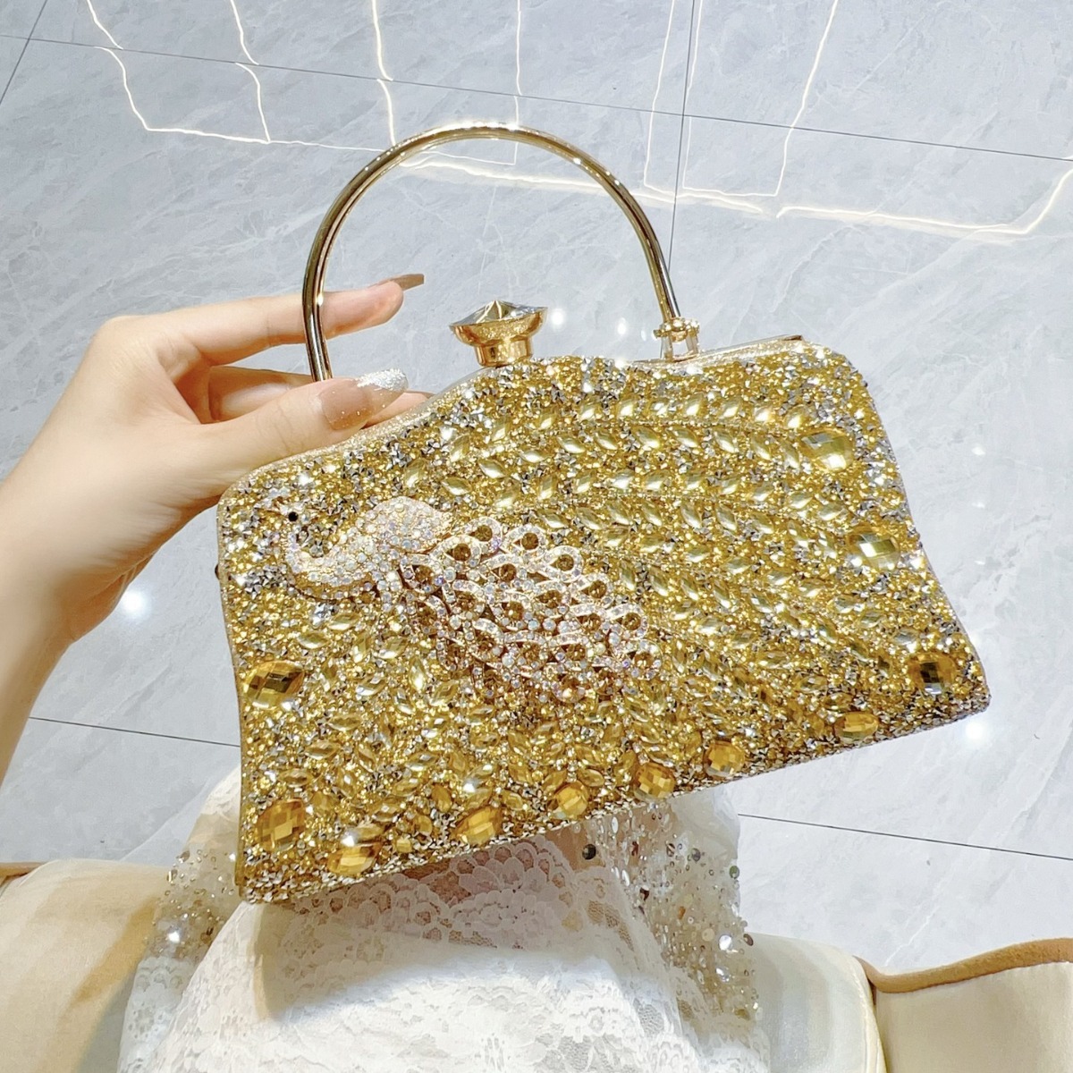 Nuevo bolso completo de diaman - Women Handheld Bags reseña y precio