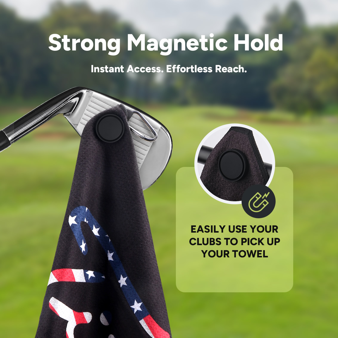 Toalla de golf magnética con l - Women X Bags reseña y precio